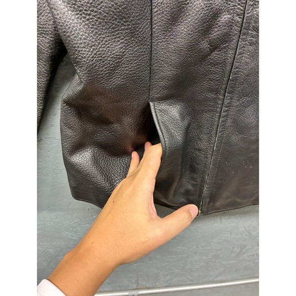 Pelle Studio Wilsons Leather Jacket Women's M Black Thinsulate Zip Front Leather - Picture 3 of 12